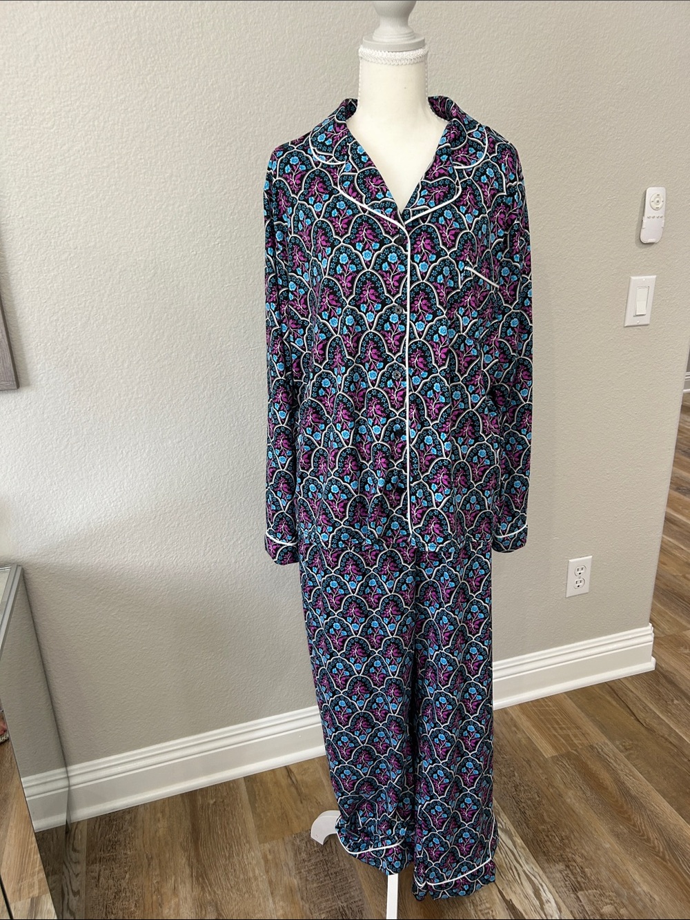 Draper James Cozy Notch Neck Two-Piece Pajama Set, XXL, NWT